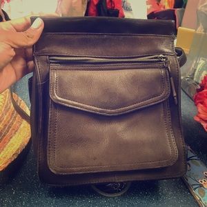 Fossil Leather cross body.